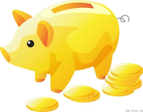 600x473 Piggy Bank Vector Free Vector In Adobe Illustrator