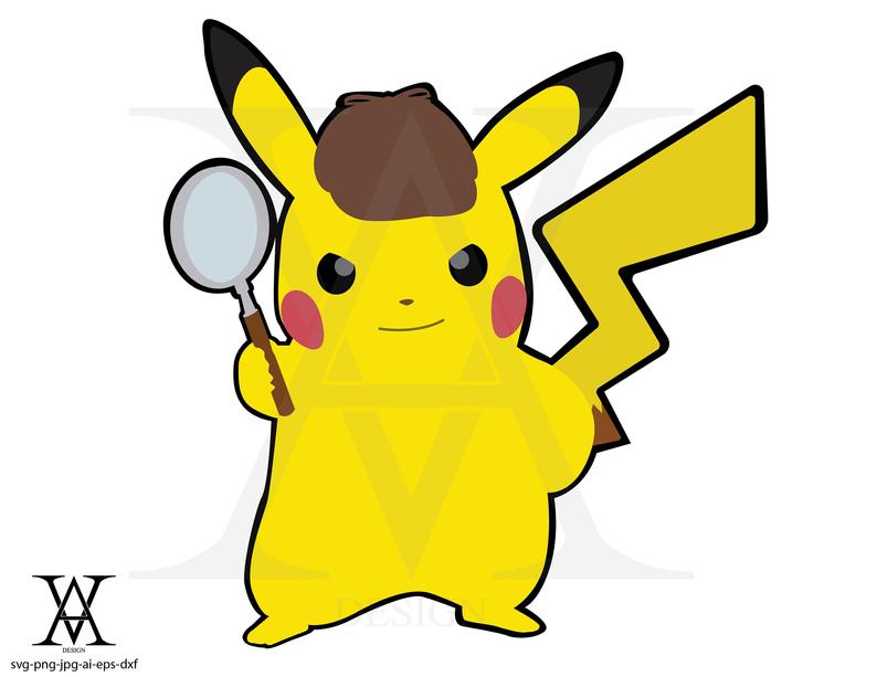 Detective Pikachu Pokemon Clipart Vector Instant Download Etsy 794x613 Detective Pikachu Pokemon Clipart Vector Instant Download Etsy