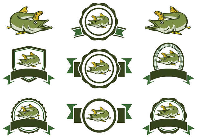 632x443 Pike Fish Vector Free Vector Download Cannypic