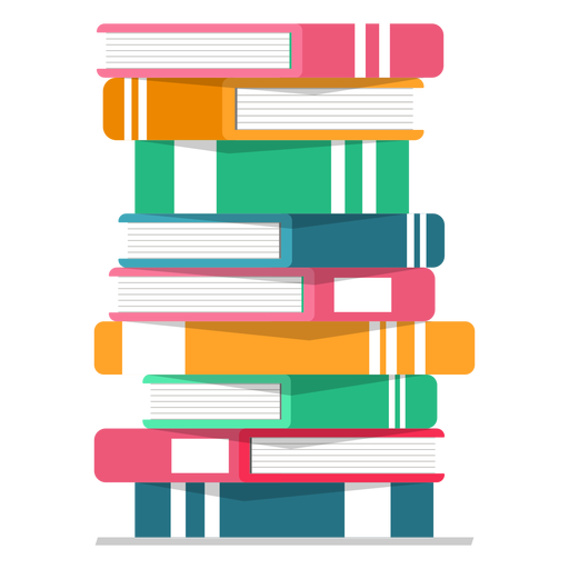 512x512 Pile Of Books Vector