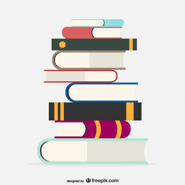 626x626 Books Pile Vector Free Download