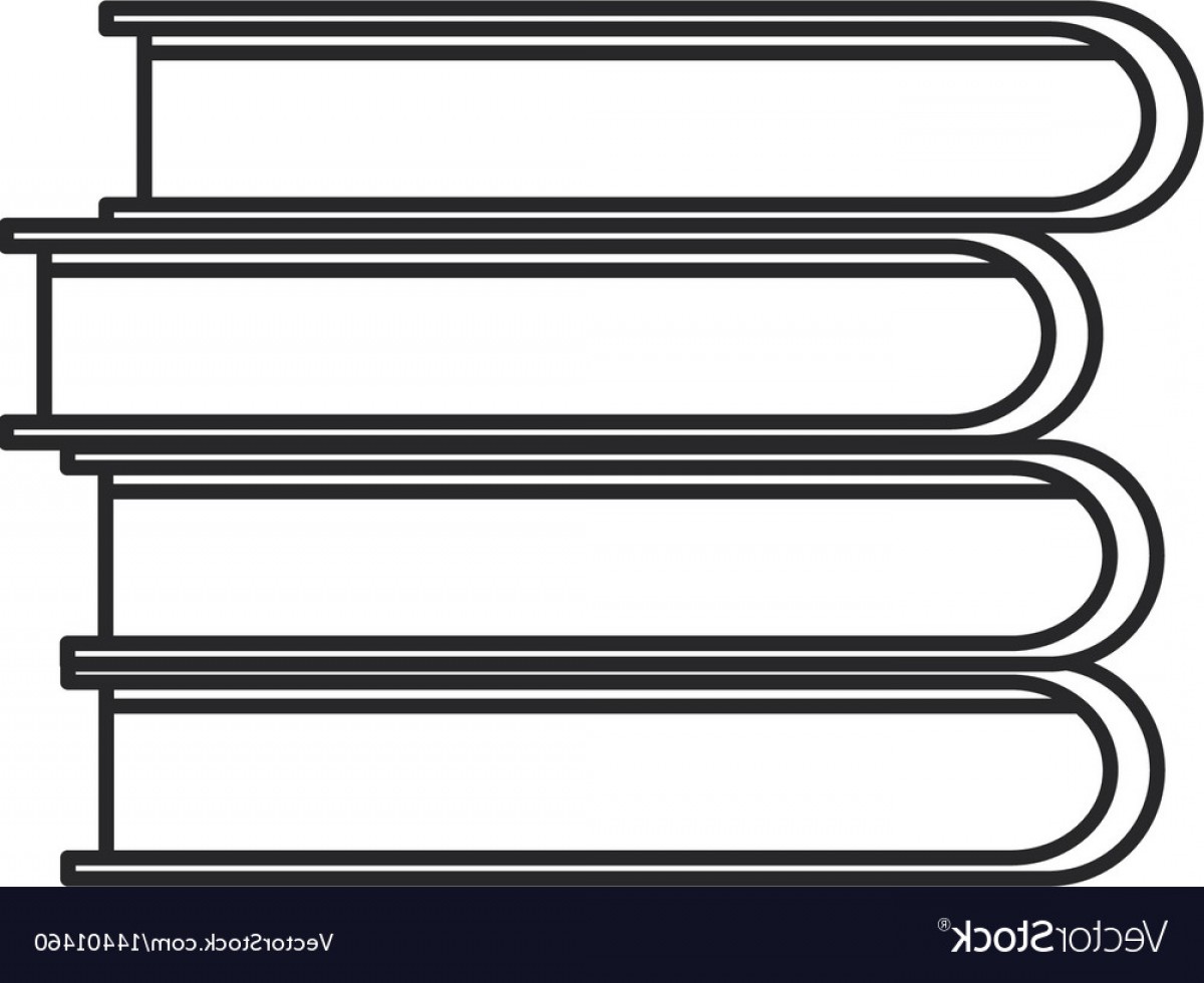 1200x980 Pile Book Library Learning Outline Vector Soidergi