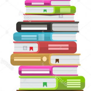 300x300 Pile Of Books In A Flat Style Isolated Vector Handandbeak