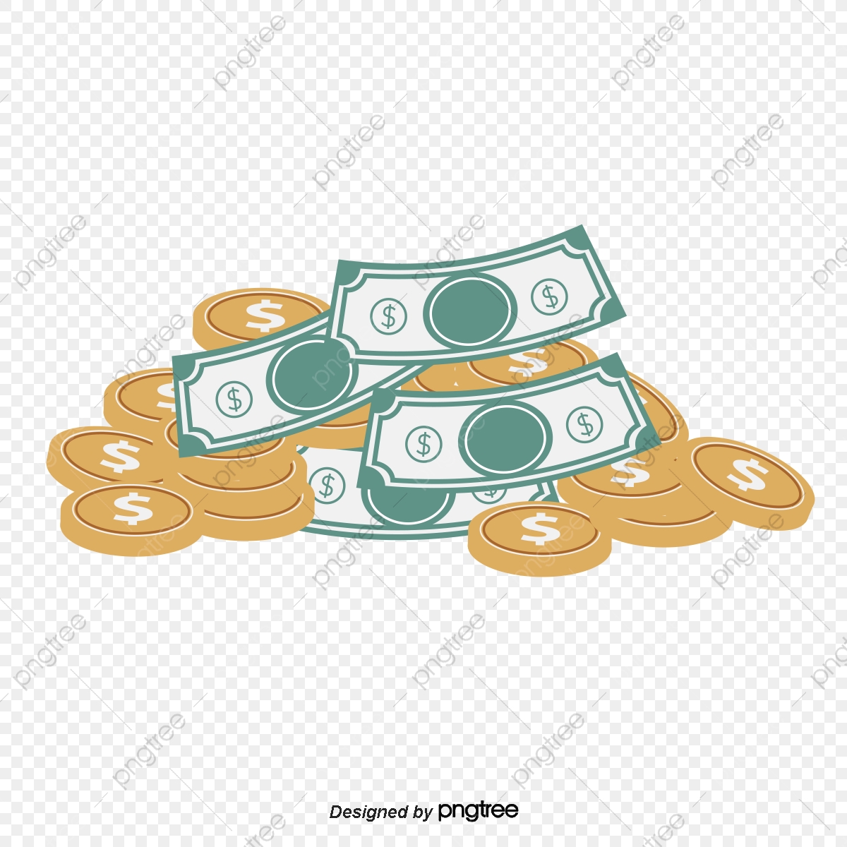 1200x1200 Retro Money Pile Vector, Retro Vector, Money Vector, Money Clipart