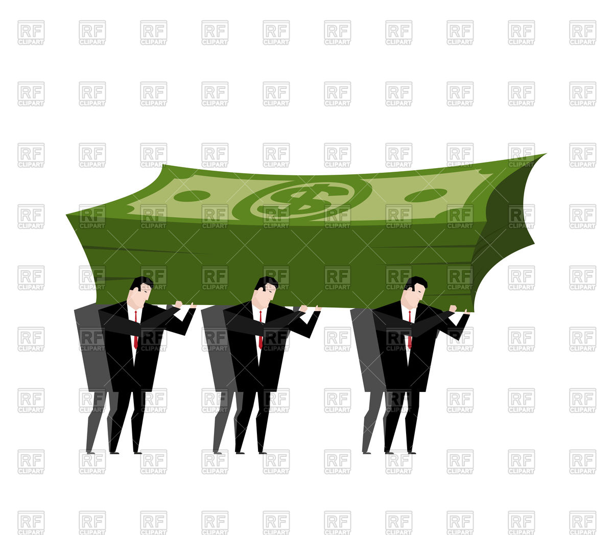 1200x1047 Businessmen Carrying Pile Of Money Vector Image Of Business
