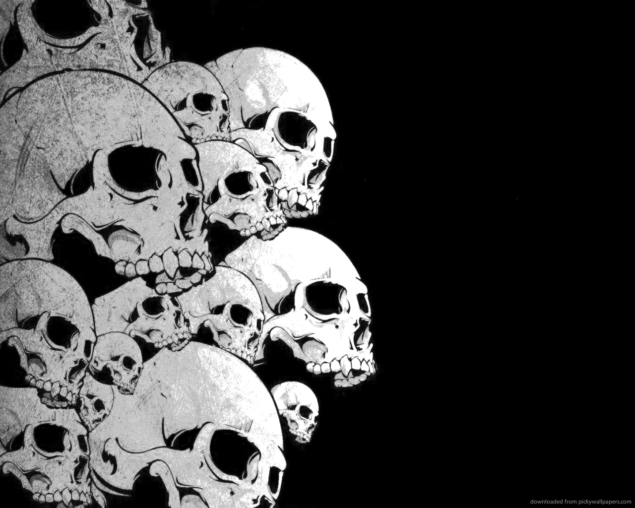 Pile Of Skulls Drawing 1280x1024 Pile Of Skulls Drawing