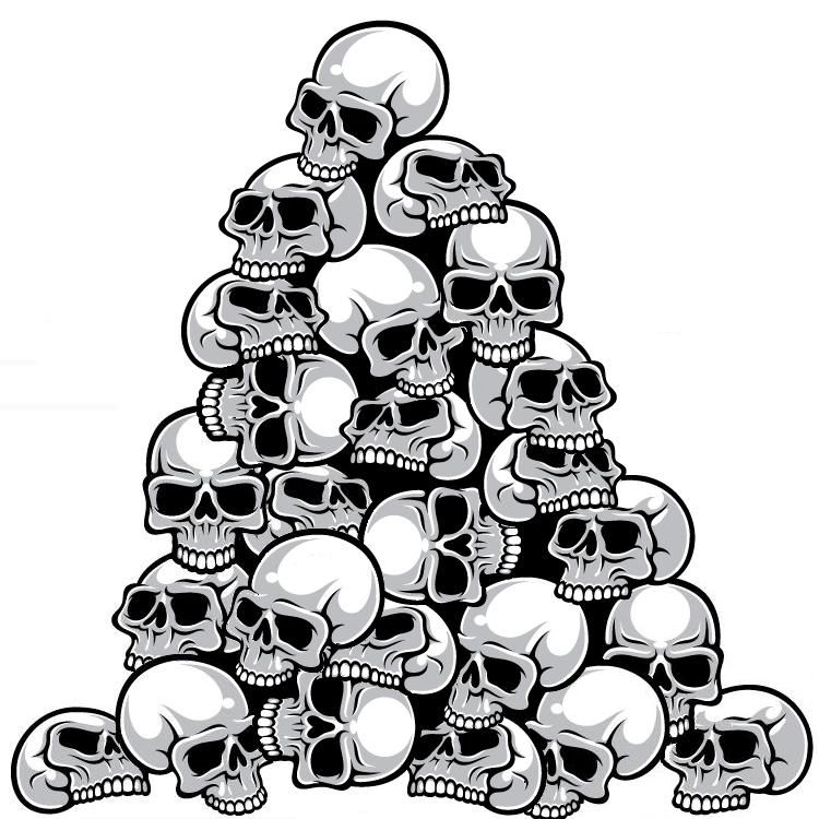 Pile Of Skulls Vector at Collection of Pile Of Skulls