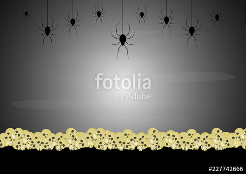 Halloween Skull Pile Spider Vector Stock Image And Royalty Free 500x354 Halloween Skull Pile Spider Vector Stock Image And Royalty Free