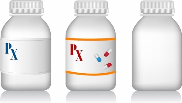 600x340 Medicine Bottle Free Vector Download