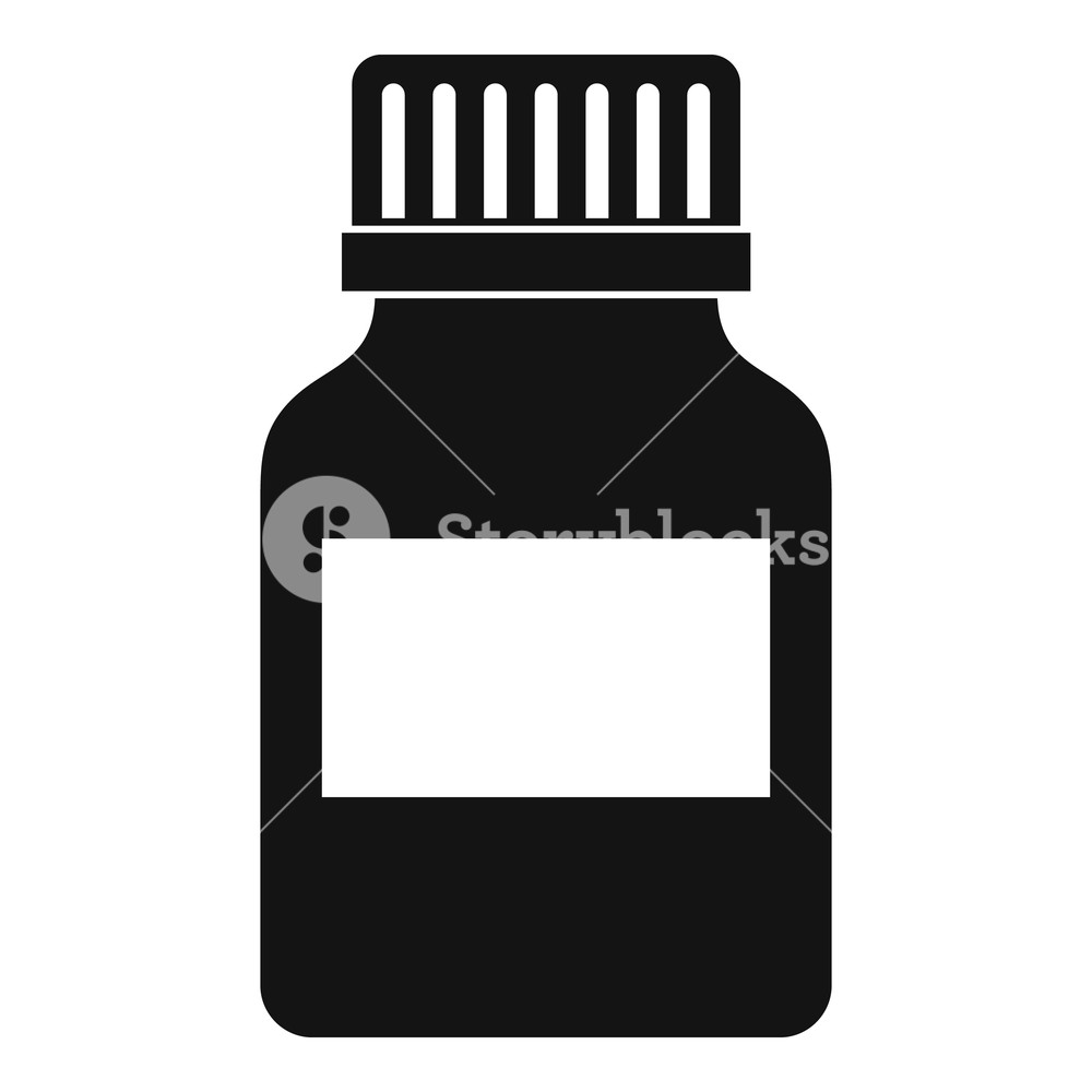 1000x1000 Medicine Bottle Icon Simple Illustration Of Medicine Bottle