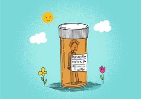 286x200 Pill Bottle Free Vector Art
