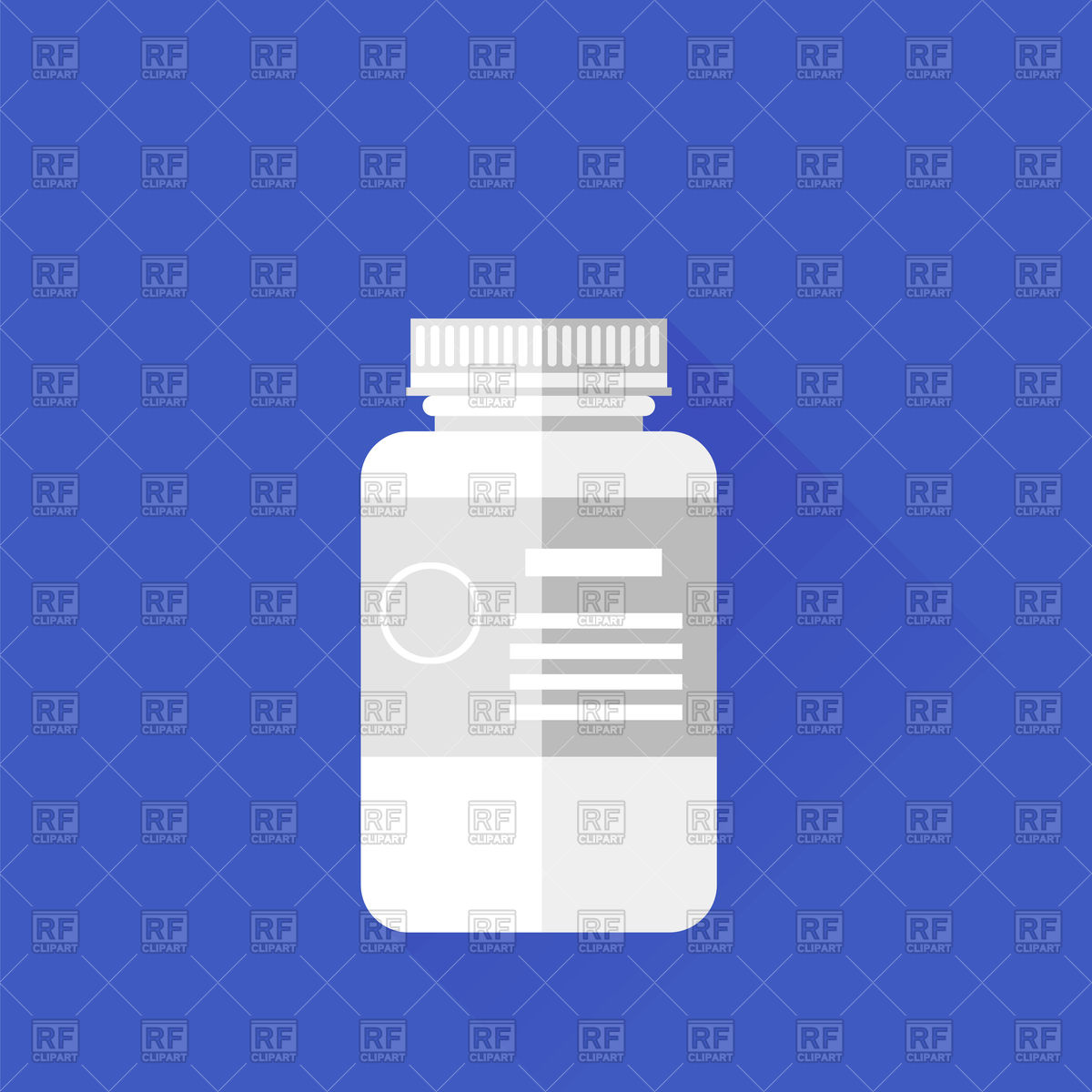 1200x1200 Pill White Plastic Bottle Vector Image Of Healthcare, Medical