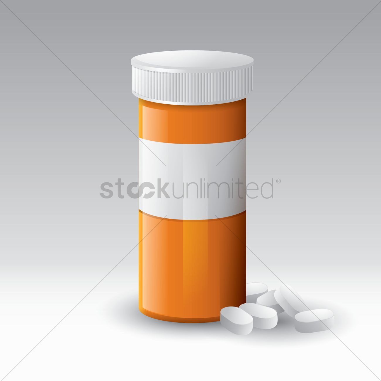 1300x1300 Pills Bottle Vector Image
