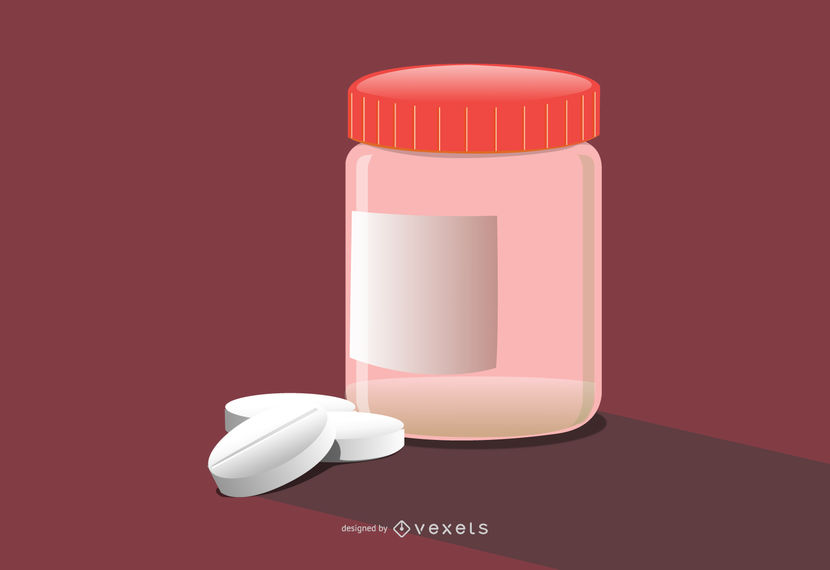 830x570 Free Vector Pill Bottle