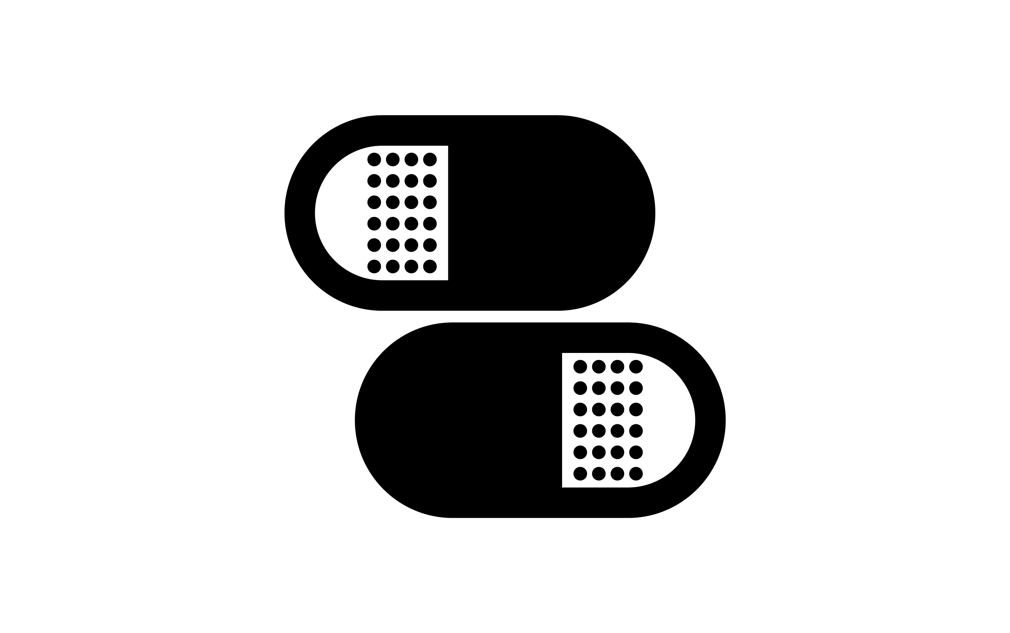 3326x2084 Pill Icon Vector Graphic