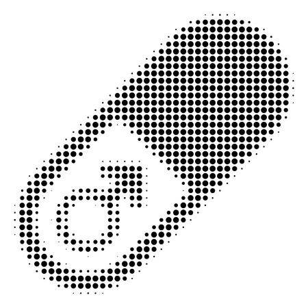 450x450 Dotted Black Male Power Pill Icon Vector Halftone Pattern Of Male