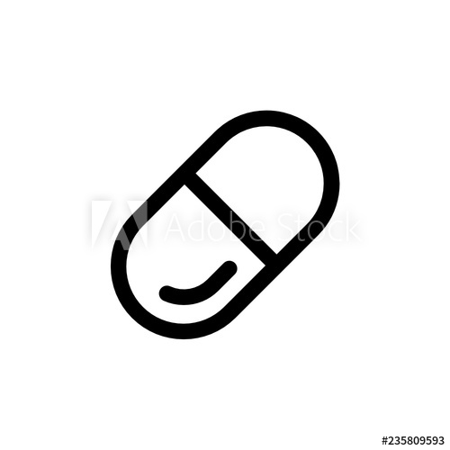 500x500 Drug Pill Icon Vector Design Medicine Icon