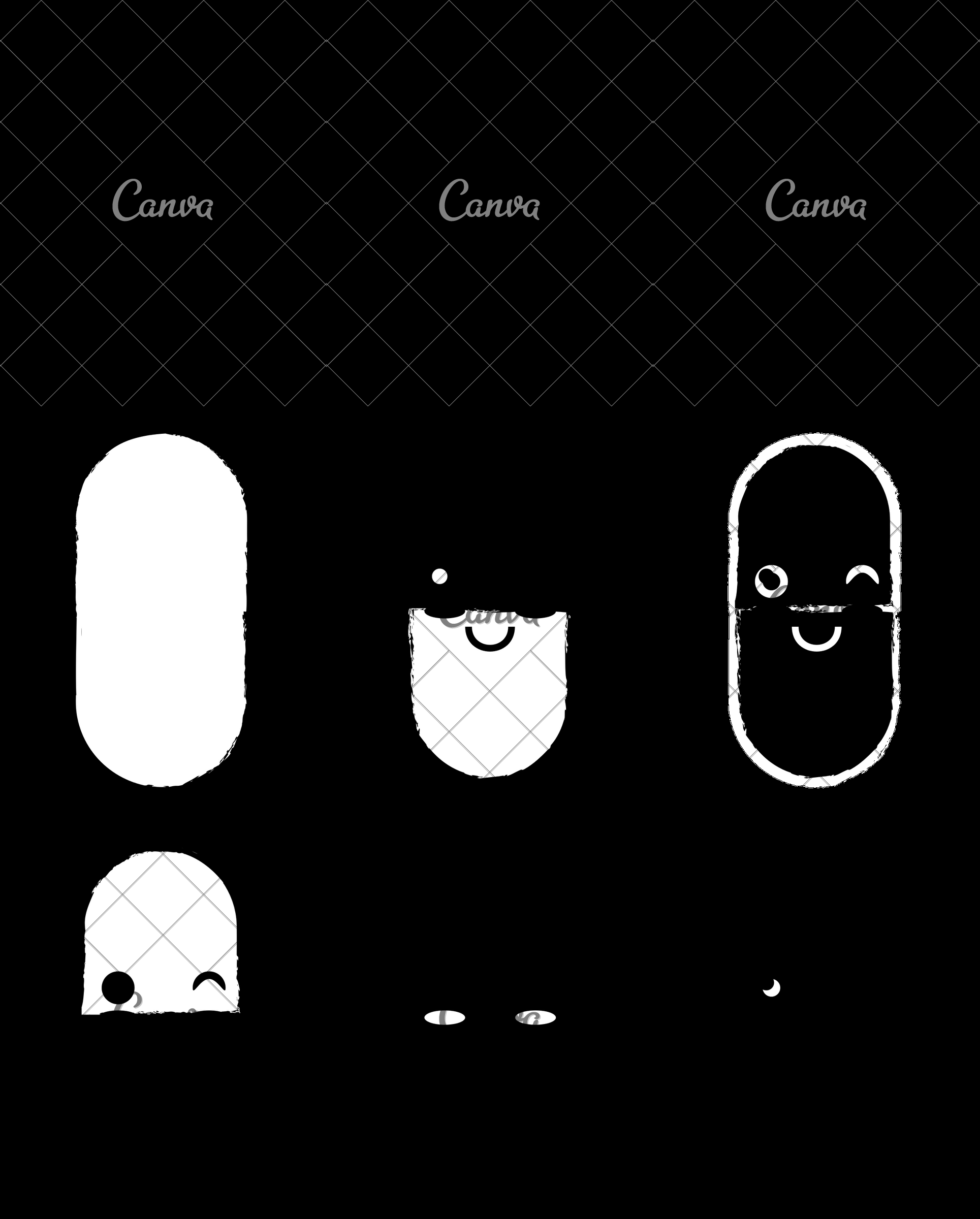 1929x2400 Kawaii Pill Icon Vector