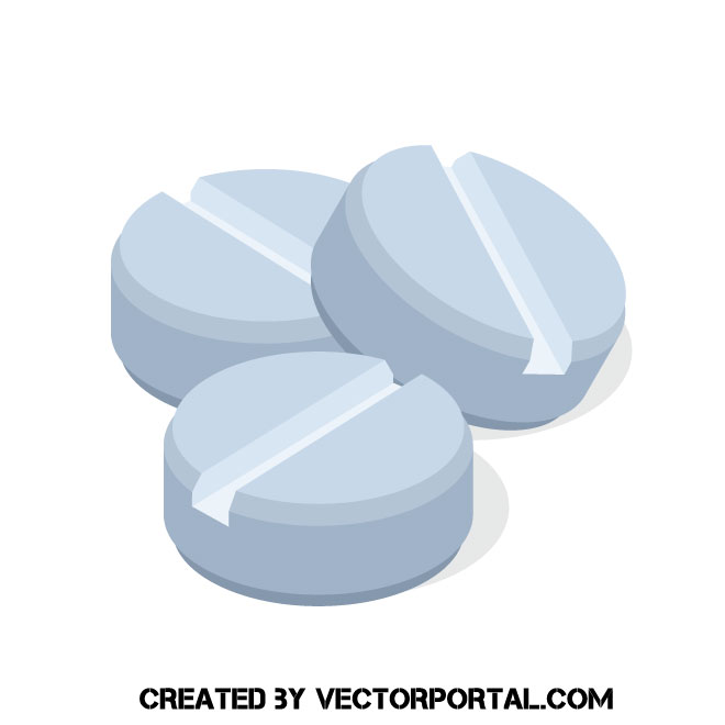 660x660 Blue Pills Vector Image
