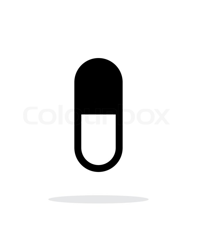 686x800 Pill Capsule Icon On White Background Stock Vector Colourbox
