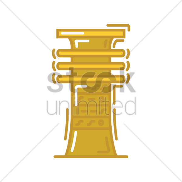 600x600 Pillar Vector Image