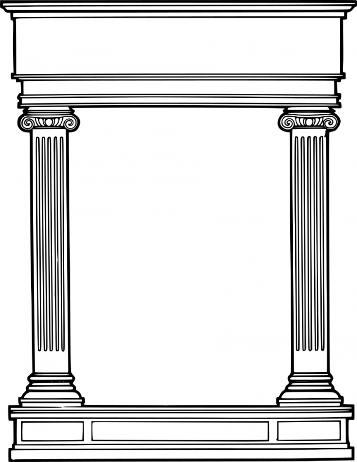 700x906 Roman Pillars Png Vector, Clipart