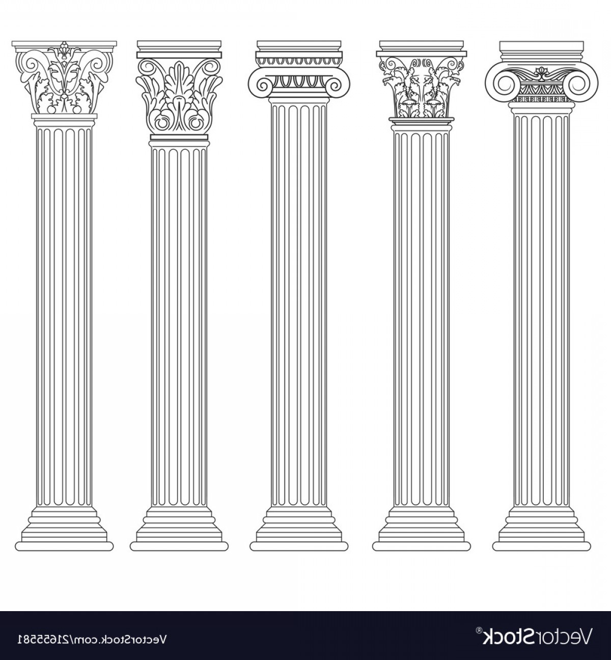 1200x1296 Greek Pillars Vector Catchsplace