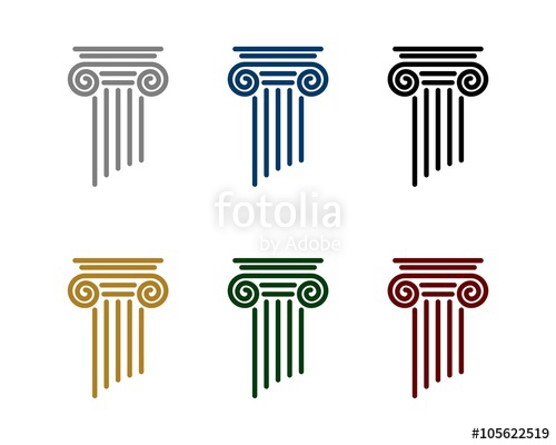 500x400 Pillar Logo For Law Office Stock Image And Royalty Free Vector