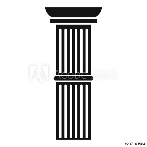 500x500 Pillar Icon Simple Illustration Of Pillar Vector Icon For Web