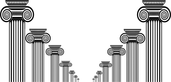 600x289 Pillar Vector Free Vector Download