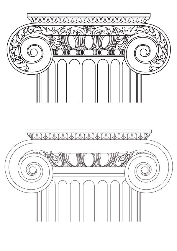 600x850 Free Vector European Pillar Vector Graphic Available For Free