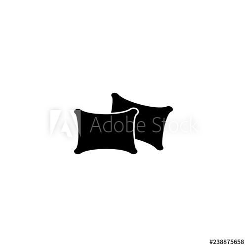 500x500 Pillow Vector Icon Pillow Sign On White Background Pillow Icon