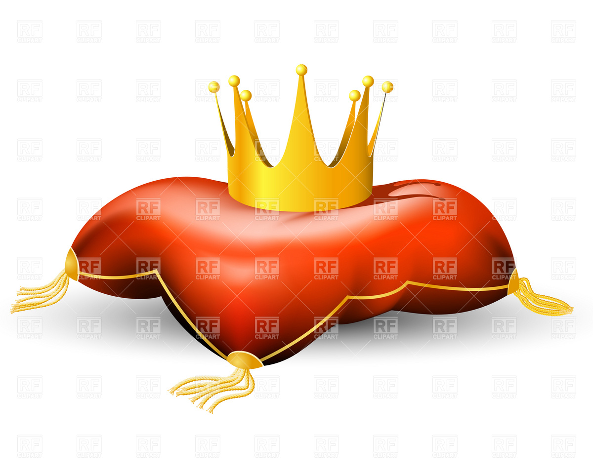 1200x960 Royal Crown On The Pillow Vector Image Of Objects Good