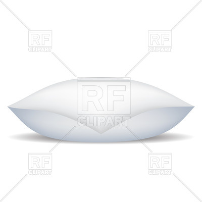 400x400 White Soft Pillow Vector Image Of Objects