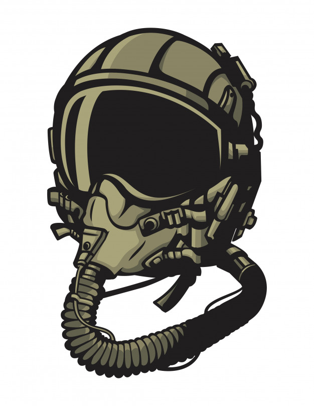 626x809 Jet Pilot Helmet Vector Vector Premium Download