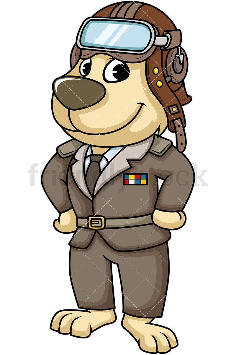 800x1200 Mascot Dog Pilot Cartoon Vector Clipart