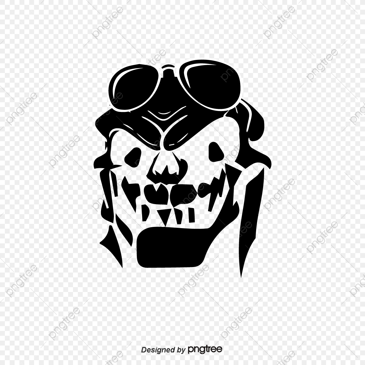 1200x1200 Pilot Vector Skull, Skull Vector, Pilot, Skull Png And Vector