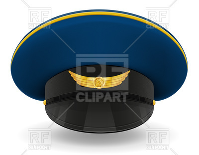 400x311 Professional Uniform Cap Or Pilot Vector Image Of Objects