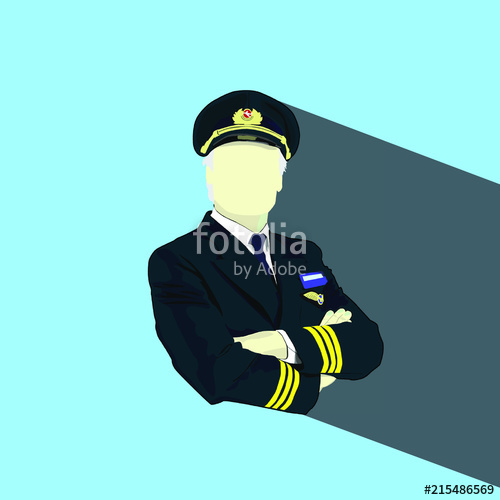 500x500 A Pilot Vector Stock Image And Royalty Free Vector