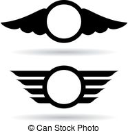 186x194 Pilot Wings Clipart