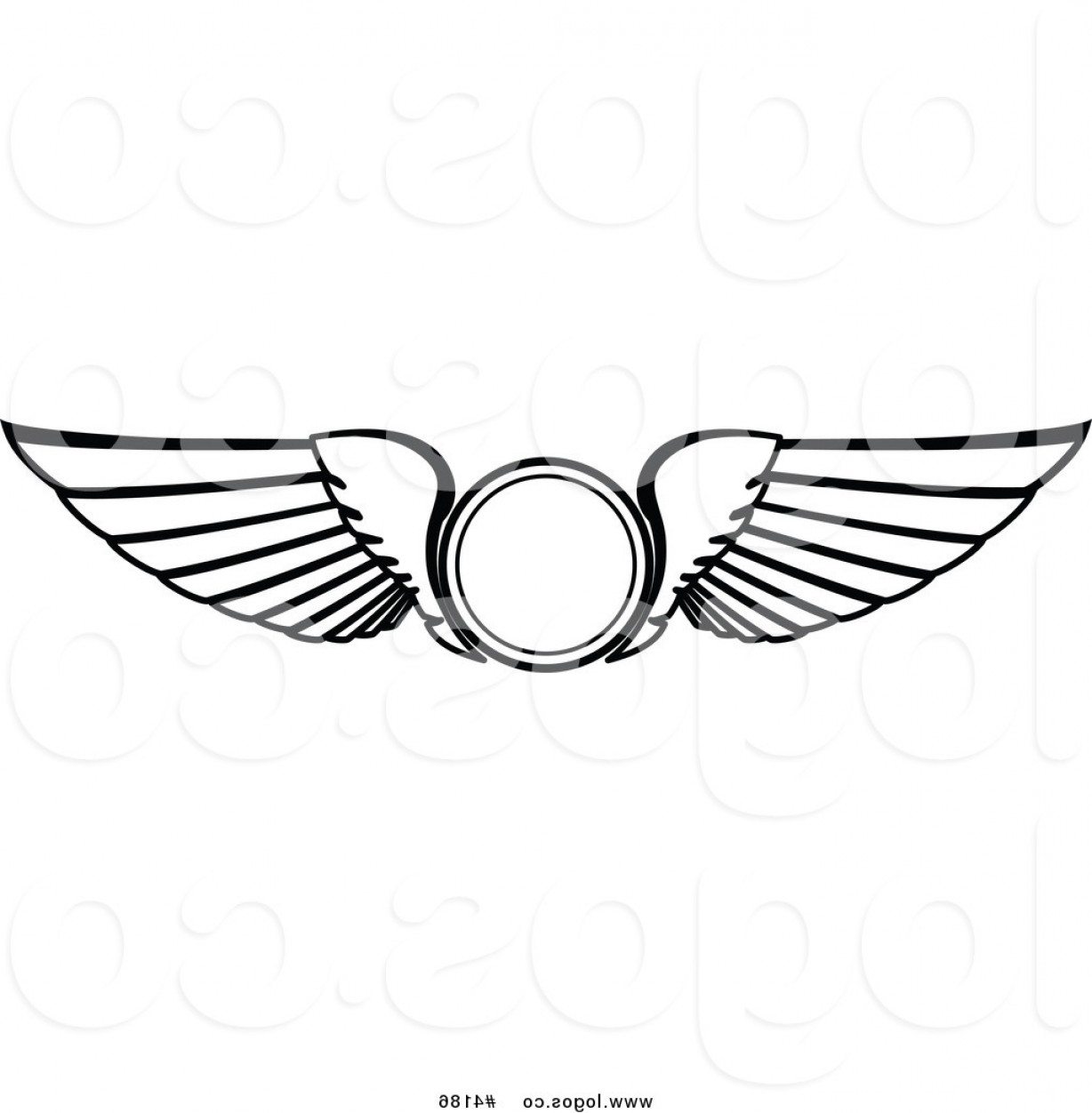 1228x1252 Royalty Free Wings Icon Logo