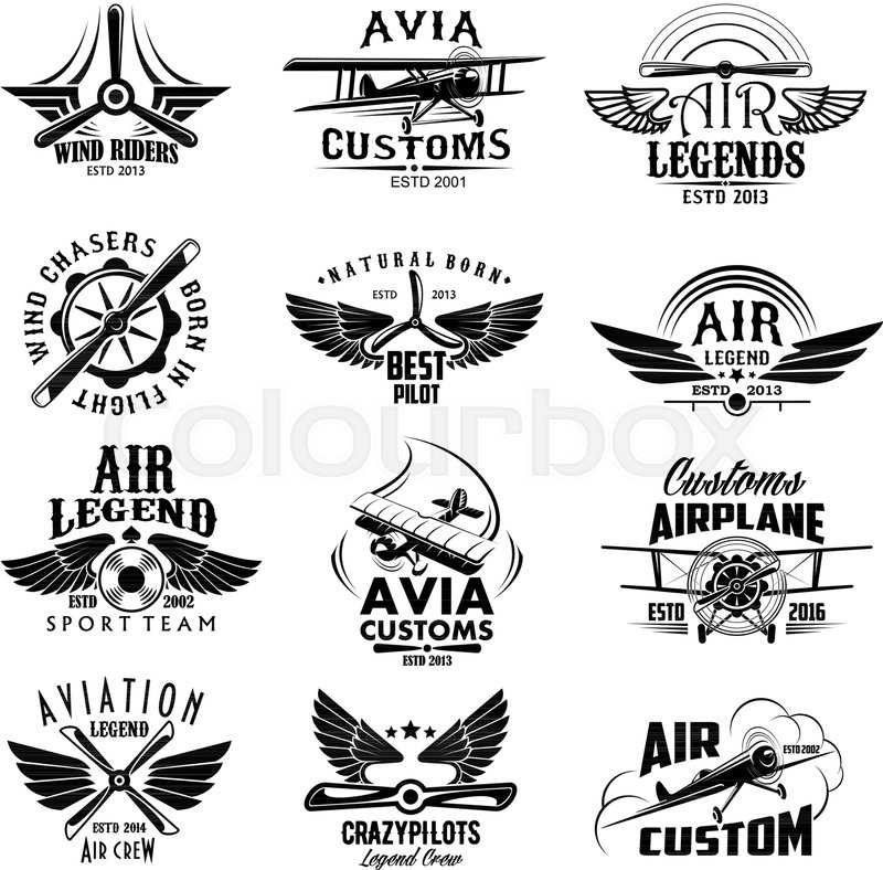 800x788 Avia Customs And Retro Aviation Stock Vector Colourbox