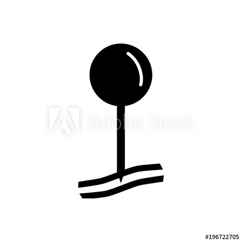 500x500 Pin Drop Filled Vector Icon