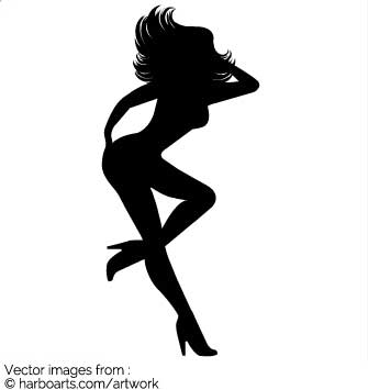 Pin Up Girl Silhouette Vector At Vectorified Com Collection Of Pin Up Girl Silhouette Vector