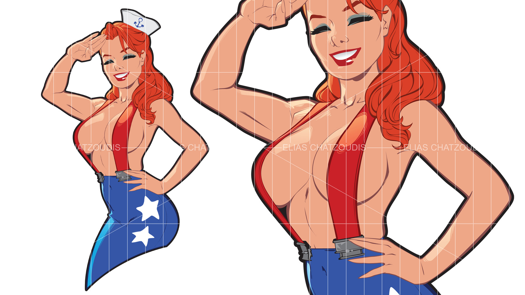 Pin Up Girl Vector