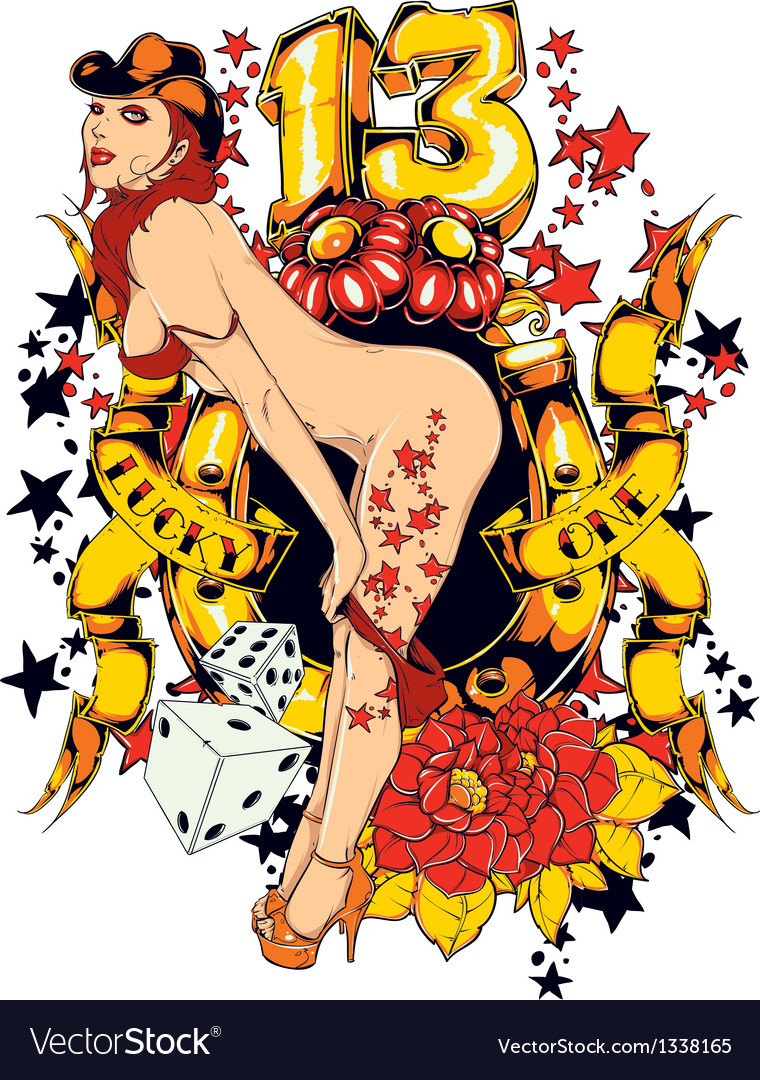 Pin Up Girl Vector 760x1080 Pin Up Girl Vector