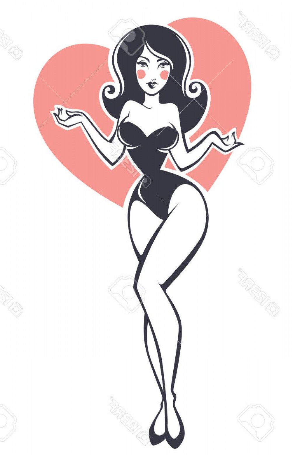 Sexy Pinup Silhouette Vector Hoodamathrun 1004x1560 Sexy Pinup Silhouette Vector Hoodamathrun