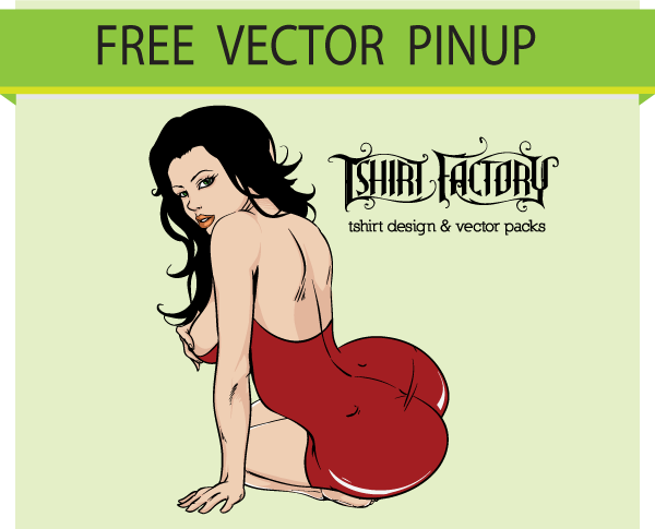 Free Vector Download Hot Pin Up Girl 600x485 Free Vector Download Hot Pin Up Girl