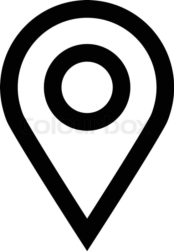 556x800 Location Pin Vector Icon Stock Vector Colourbox