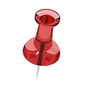 300x300 Download Free Push Pin Vector Vector Illustration